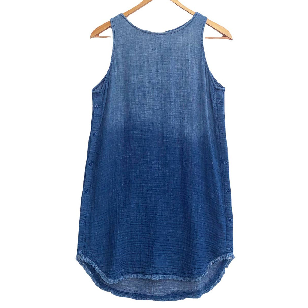 Cloth & Stone | Sleeveless Button Detail Fringe Dress